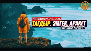 СЕБЕПТЕРДИ КАРМАНУУ. ТАГДЫР. ЭМГЕК. АРАКЕТ. ТОБОКЕЛДИН МААНИСИ. ТАВАККУЛЬ 11-сабак.  Шейх Чубак ажы