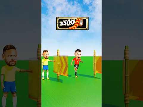 Help Ronaldo Break The Tape Challenge! πͺπ€£ #football #animation #shorts