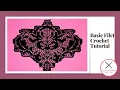 Basic Filet Crochet Tutorial With Free Pattern Link Damask Doily Free Crochet Pattern How To