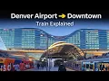 RTD A Line Train Review Denver Airport DEN to Union Station Downtown