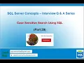 Case Sensitive Search in SQL SQL Server Collation Settings Exact String Search in SQL V29