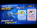 Java Swing Flip Card UI Fetch Data from MySQL Database Part 2 Display Data in Flip Card
