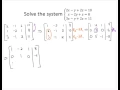 Solve 3x3 system with Gaussian Elimination