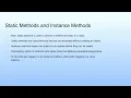 Static Methods and Instance Methods Lecture 11 Java Static Scope Rule
