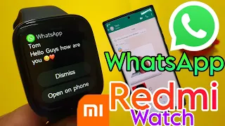WhatsApp In Redmi Watch 3 | How To Get WhatsApp Messages In Redmi Watch | Redmi Smartwatch