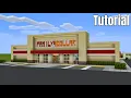 How to Build a Family Dollar Store In Minecraft Step By Step Tutorial Including Interior