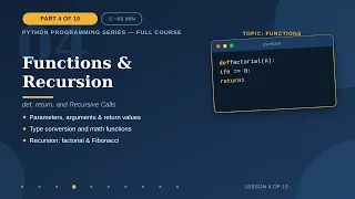 Python Functions Recursion Explained Part 4