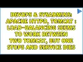 Apache httpd Tomcat Load-balancing seems to work between two tomcat but one stops and