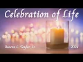 Celebration of Life Deacon Lawrence Taylor Sr