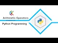Arithmetic Operators in Python Programming