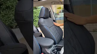 EKR Custom Black Seat Cover Install For RAV4 Ekr Ekrleather Ekrcover Ekrseatcover 