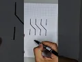 how to draw optical illusion easy 3D letter S tutorial