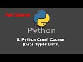 8 Python Crash Course Data Types Lists