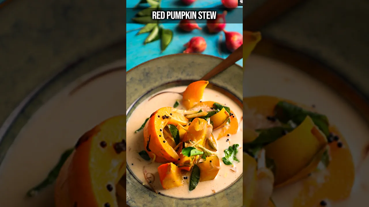 Red Pumpkin Stew   How to Make Red Pumpkin Ishtu Recipe   Red Pumpkin Curry Recipe