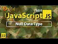 Null Data Type in JavaScript JavaScript Tutorial in Hindi