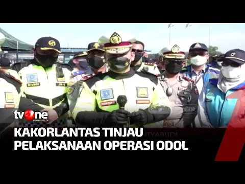 Kakorlantas Pantau Operasi Penindakan Truk ODOL di Jalur Cikampek