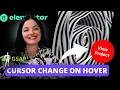 GSAP CURSOR CHANGE ON HOVER - Elementor Wordpress Tutorial Flex Container