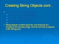 Java Level 1 Using Dr Java Lesson 21 String Class 01 Description