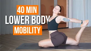 40-Min Yoga for Strong, Mobile Hips & Legs | No Chaturangas