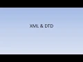 XML DTD PHP