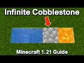 How to Make a COBBLESTONE GENERATOR in Minecraft 1 21 SKYBLOCK