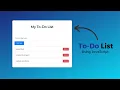 To - Do List Using JavaScript Project 1