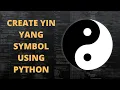 How to create YIN and YANG symbol using python Turtle