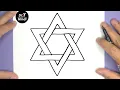 HOW TO STAR OF DAVID STEP BY STEP