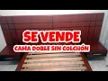 CAMA Doble SIN COLCHON de Segunda VENDIDO