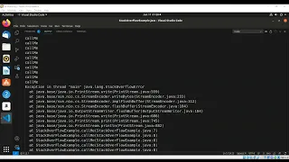 An example of StackOverflowError in Java