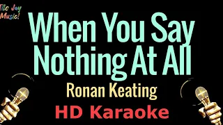 when you say nothing at all ronan keating hd karaoke 