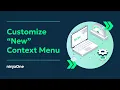 How to Add or Remove Default New Context Menu Items w SCREEN RECORDING