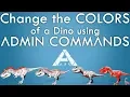 How to paint a Dino with Admin Commands Color IDs