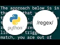 match text against multiple regex in python