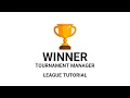 Winner Tournament Maker - League Tutorial