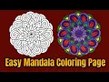 Mandala Coloring Page Colored With Relaxing Music Colored By Osman Mandalas World 37
