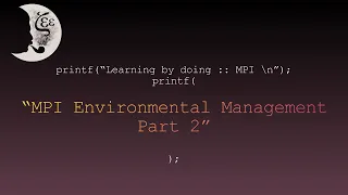 Learning by doing MPI -