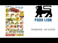 Food Lion Weekly Ad - 2026