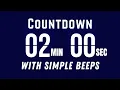 2 Minute Flip Timer Countdown Flip Clock Beeps Start End Sounds