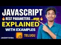 JavaScript Rest Parameters in Telugu args Explained with Examples JavaScript Tutorial