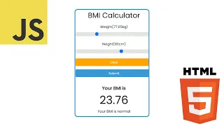 Build a BMI Calculator in Javascript - beginner project with source code