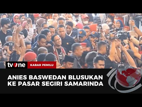 Anies Baswedan Blusukan Ke Pasar Tradisional di Samarinda