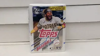 2021 Topps Baseball Cards Series 2 Blaster Box w/ 70th Anniversary Patch \u0026 2 Royal Blue Parallels