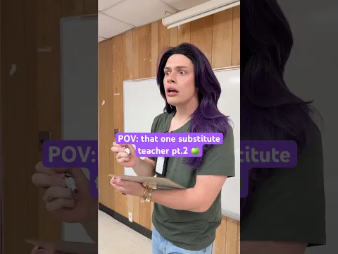 Would you like her as your sub? #teacher #class #skit #pov #shorts #funny #satire #teaching