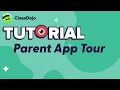 ClassDojo Parent App Full Account Tour English