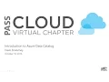 Introduction to Azure Data Catalog with Dave DuVarney