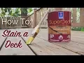 How To Stain a Deck