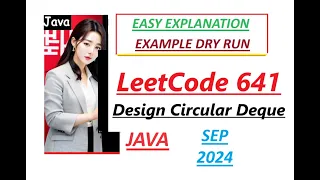 Design Circular Deque Leetcode 641 Java Code Developer Coder