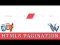 How to create pagination in html5 cool css effects 2018