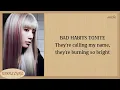 A20 MAY 'BAD HABITS TONITE' Lyrics